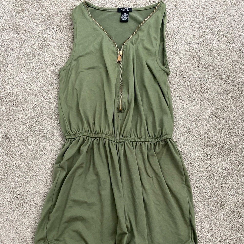 Zip up romper